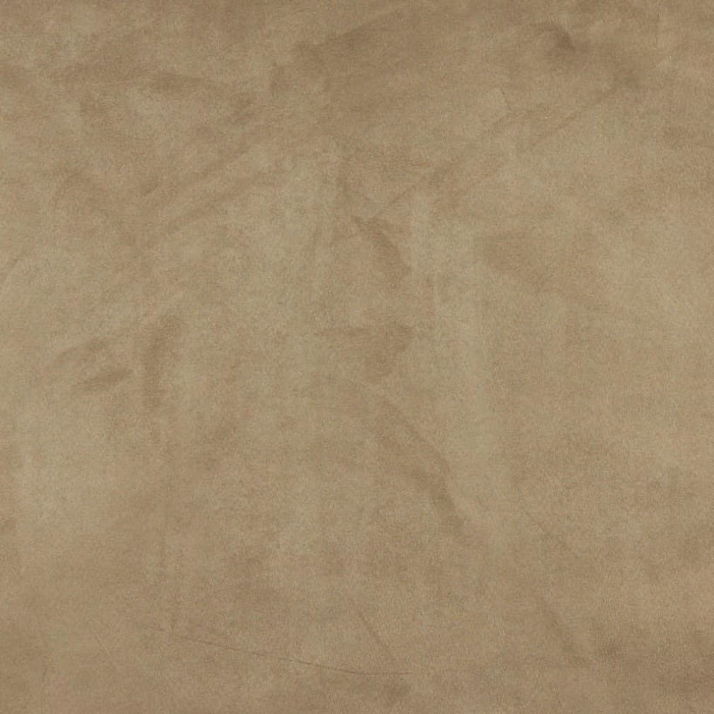 Beige Solid Microsuede Upholstery Grade Fabric By The Yard S88291