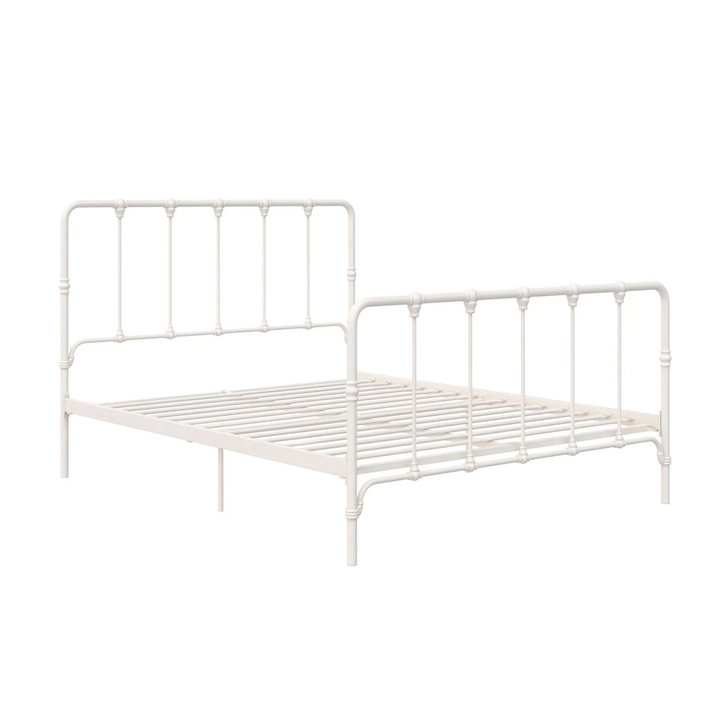 King Gray Metal Bed S70902
