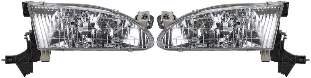 Toyota Corolla Headlight 1998 1999 2000 Pair P561