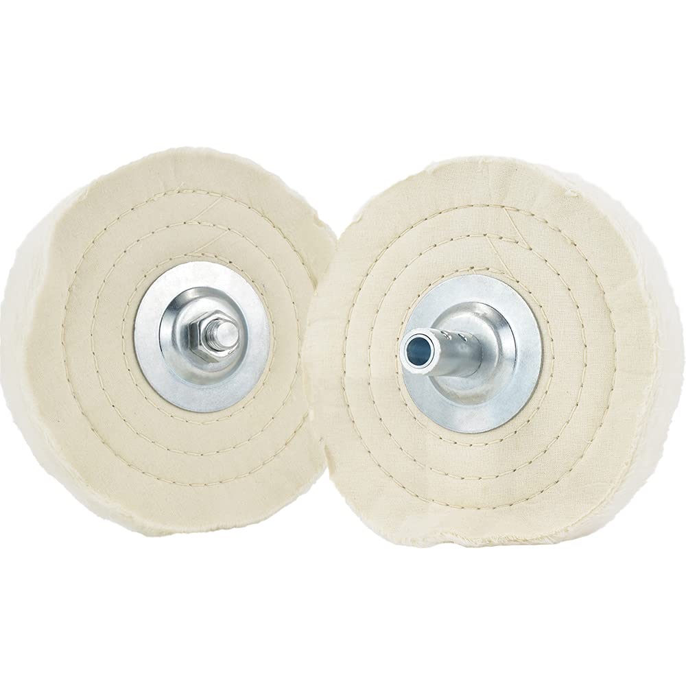Bench Grinder Arbor Washer/Flange 2 Sets OD2-1/10'' x ID 1/2'' & OD3-1/10'' x ID 5/8'' R3245
