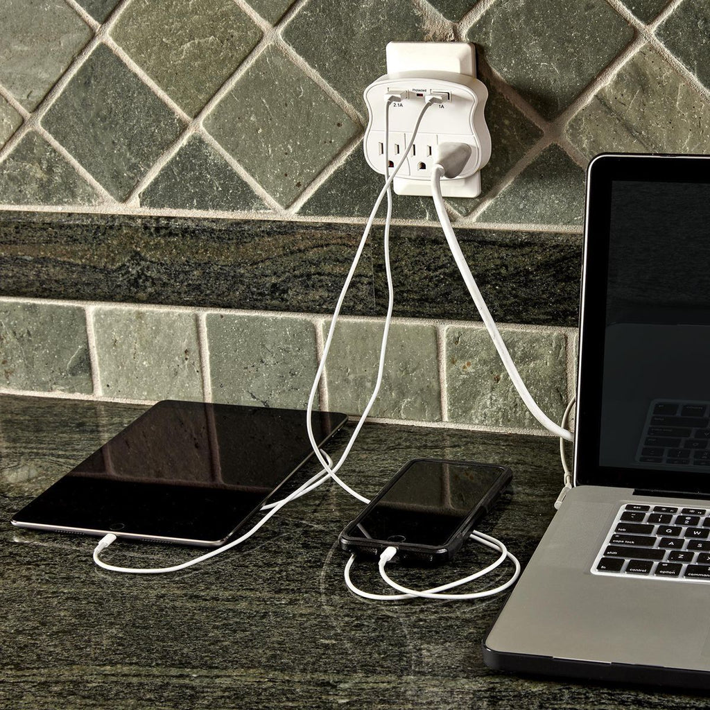 3-Outlet 2 USB Wall Adapter K981764