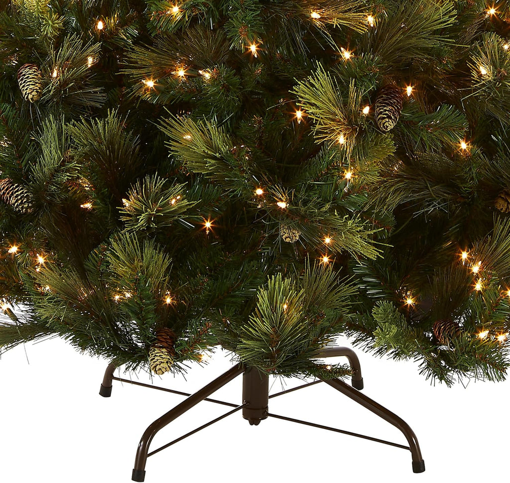 7.5 Foot Artificial Prelit Christmas Tree with Clear Lights E660328