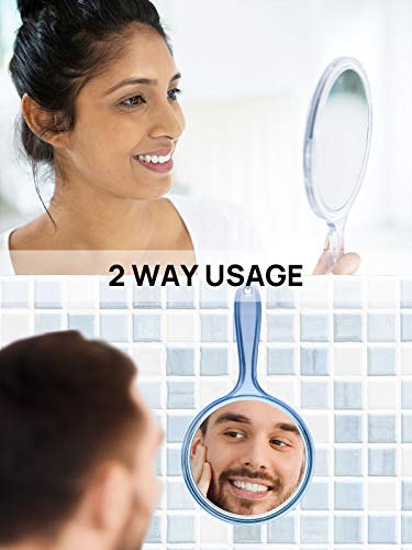 Double-Sided Handheld 1X/3X Magnifying Hand Mirror Z5889