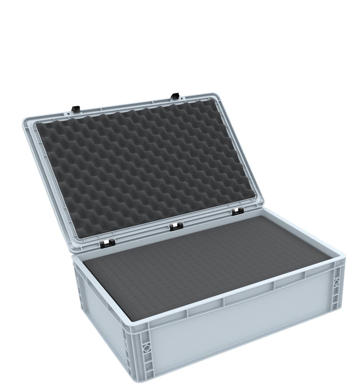 Eurocontainer Case 600 x 400 x 185 mm with Pick and Pluck Foam Z7778