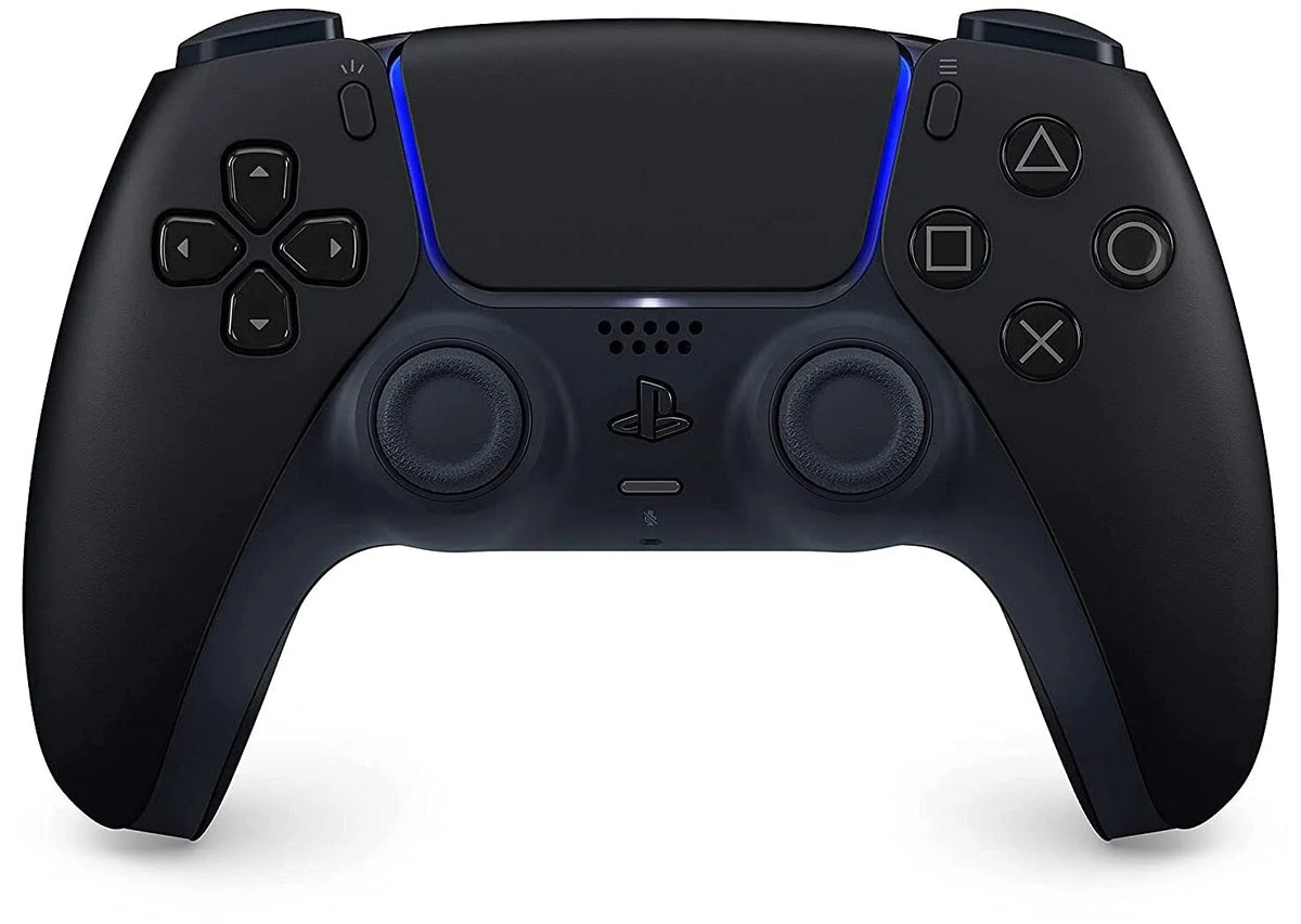 Playstation 5 Disc Version with Midnight Black Extra Controller and Microfiber Cleaning Cloth Bundle N558