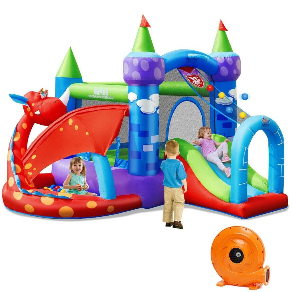 Inflatable Bounce House Dragon Slide Bouncer Castle R8654