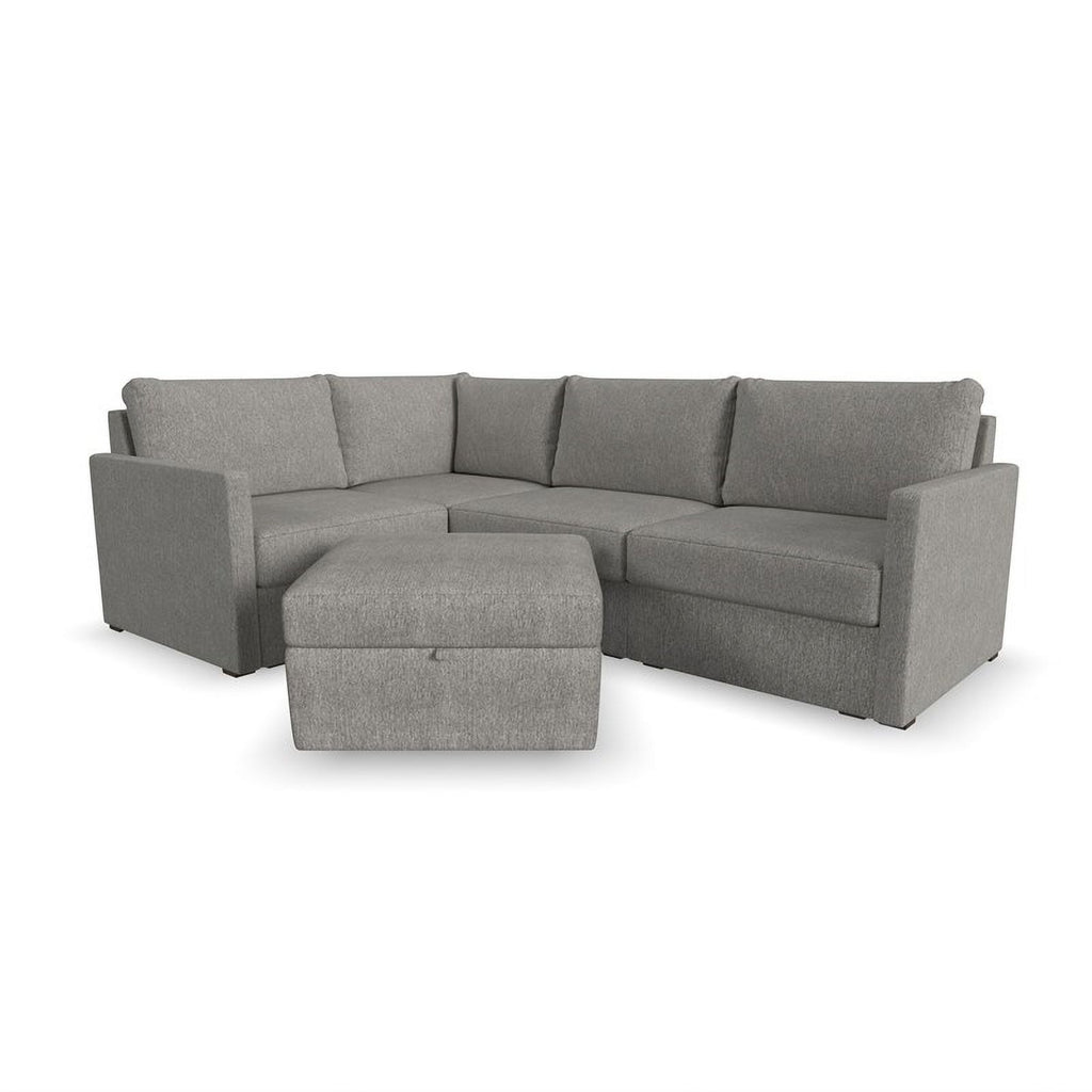 Gray 4 Seat Sectional with Performance Fabric V571
