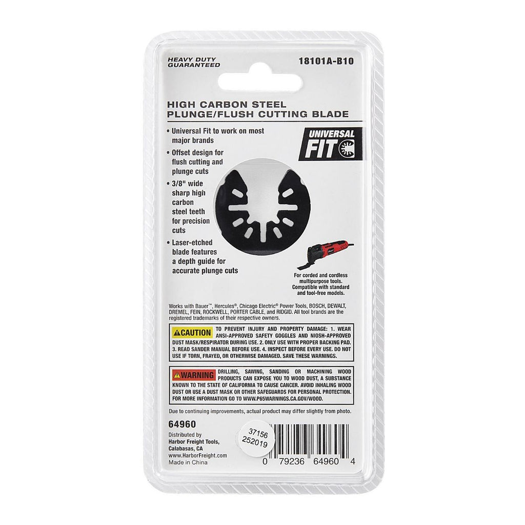 3/8 in. High Carbon Steel Cutting Blade for Oscillating Multi-Tools B7156