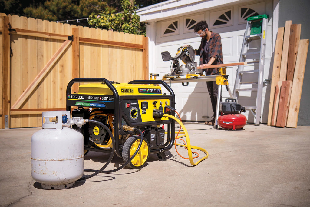 6500-Watt Tri-Fuel Portable Generator with Electric Start I5647