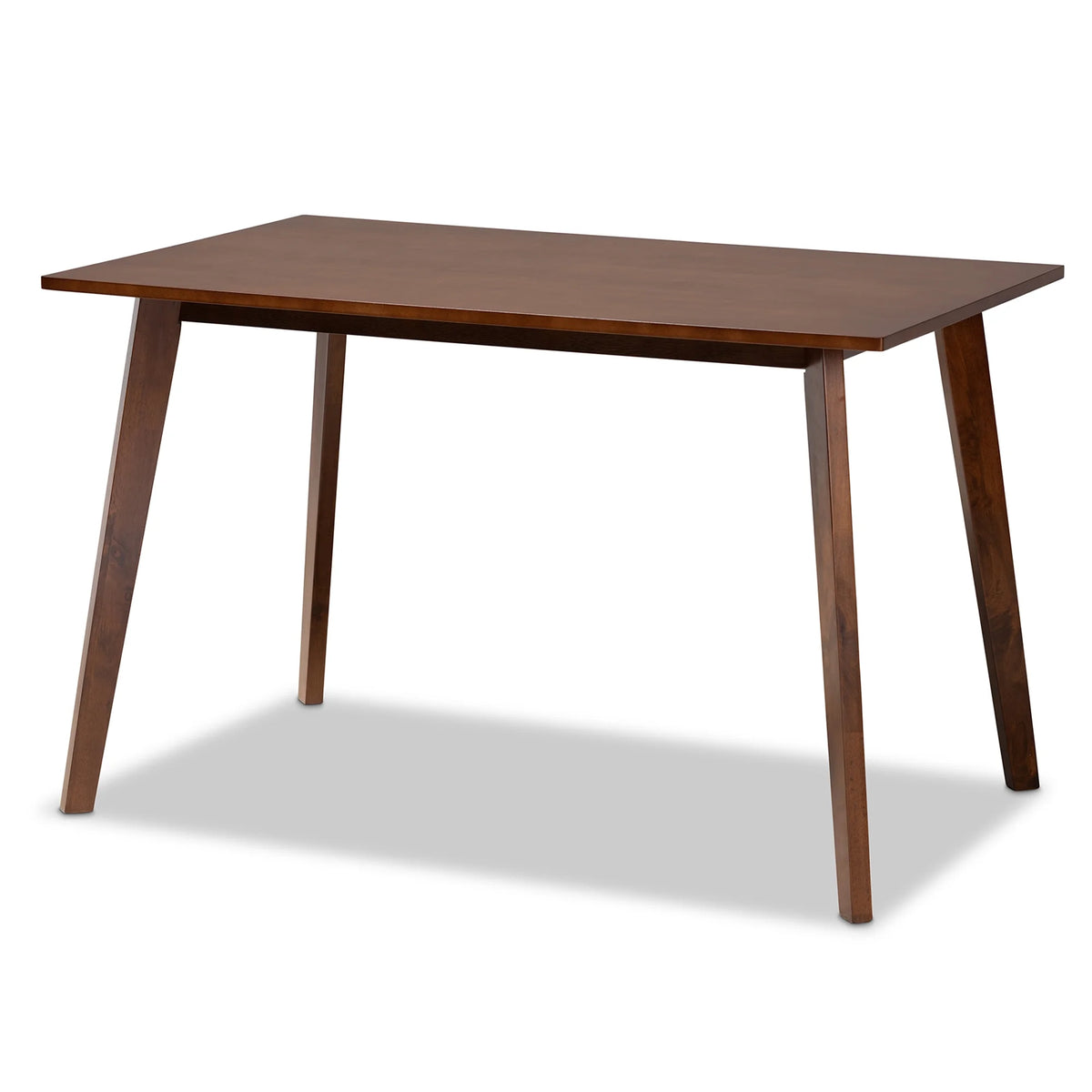 Walnut Brown Rectangular Wood Dining Table C4531