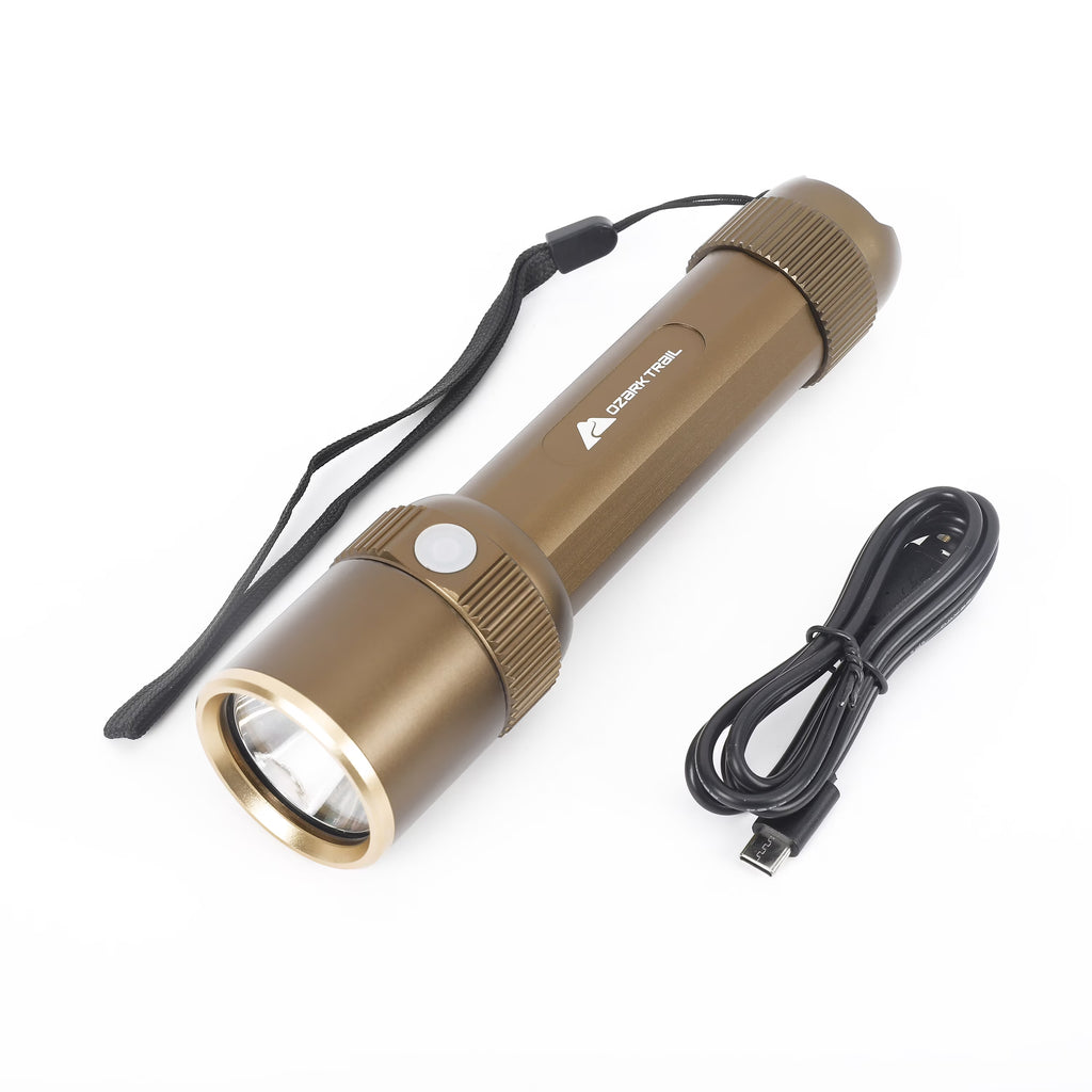 Rechargeable LED Flashlight with Power Bank and Hand Warmer, Green S944012