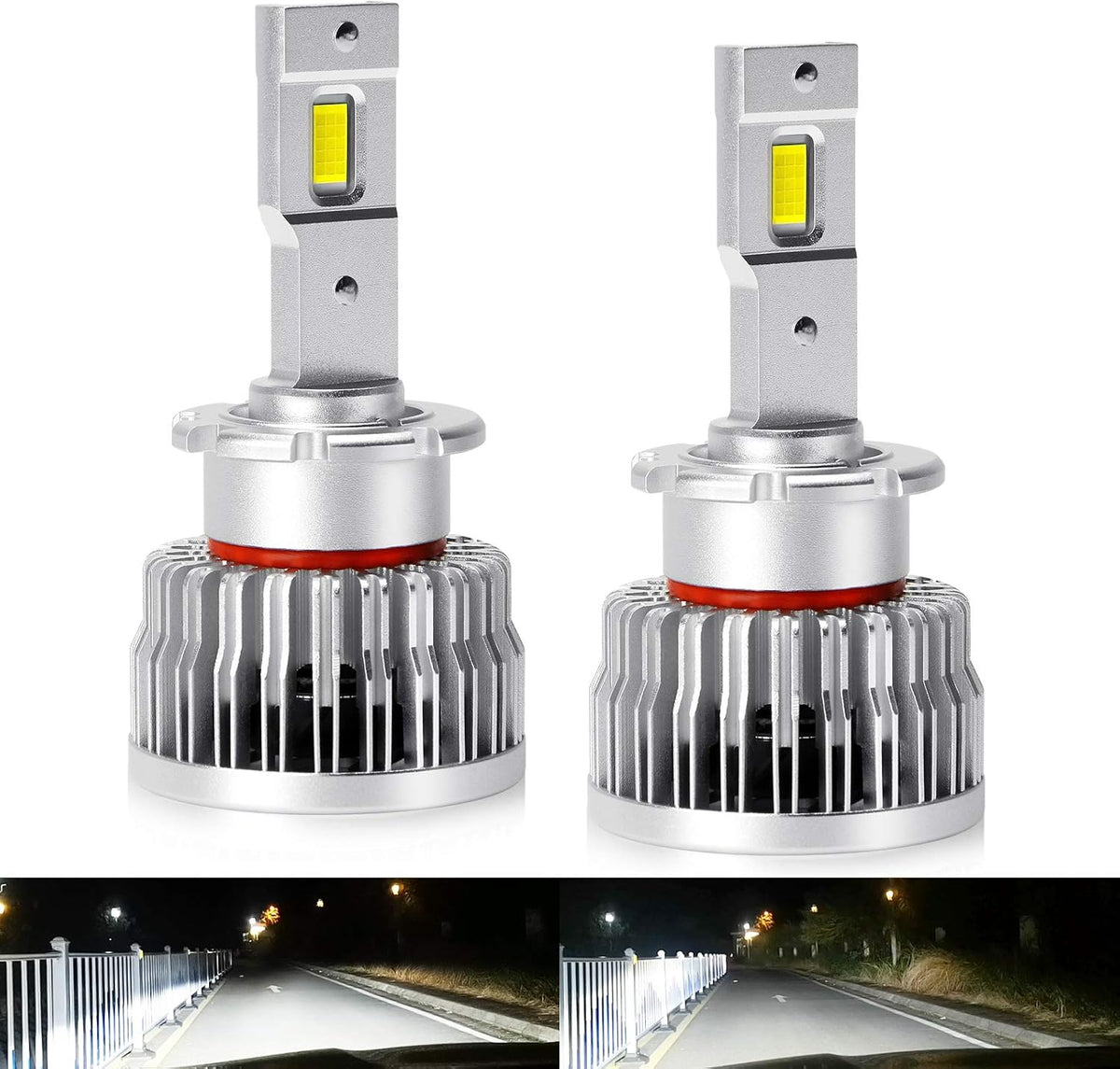 D1S LED Headlight Bulbs Conversion Kit, 8600LM 6000K 70W F150
