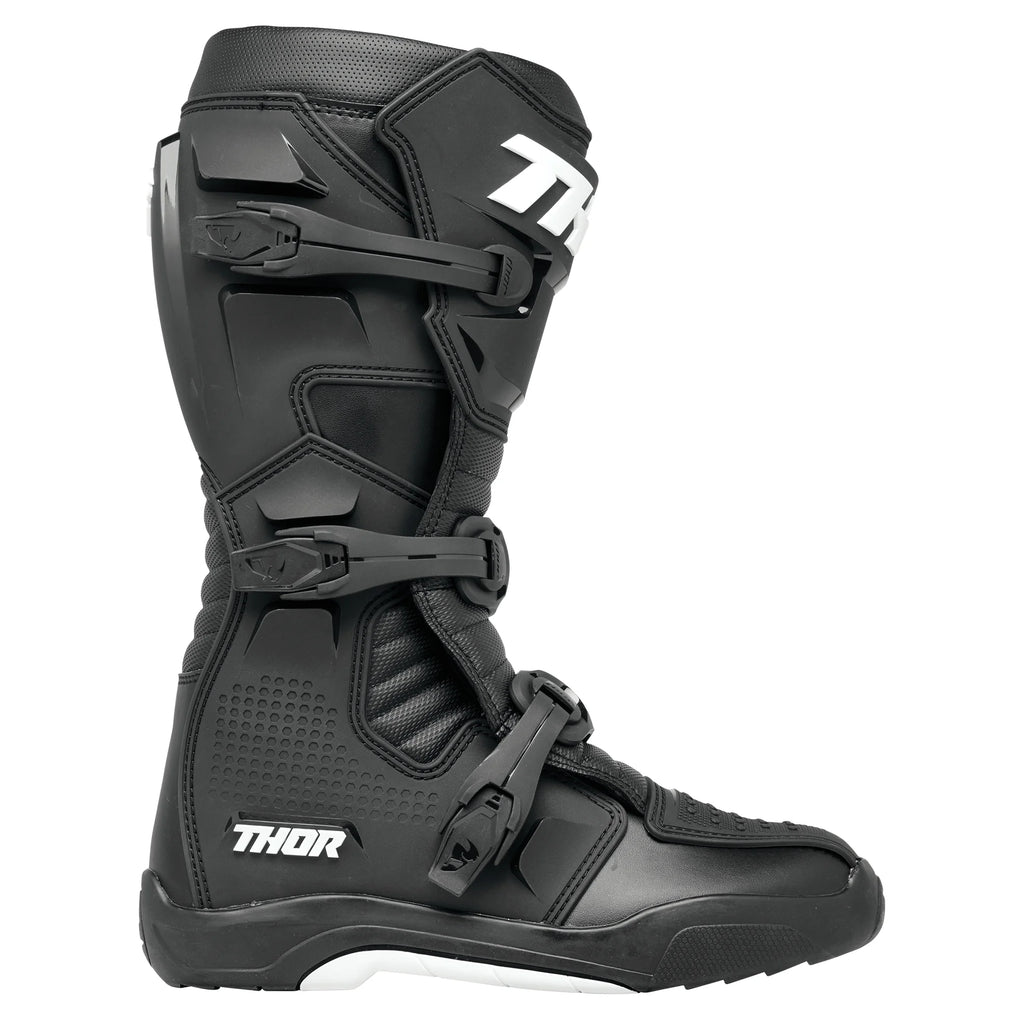 Black/White Motocross Offroad Riding Boots X9274