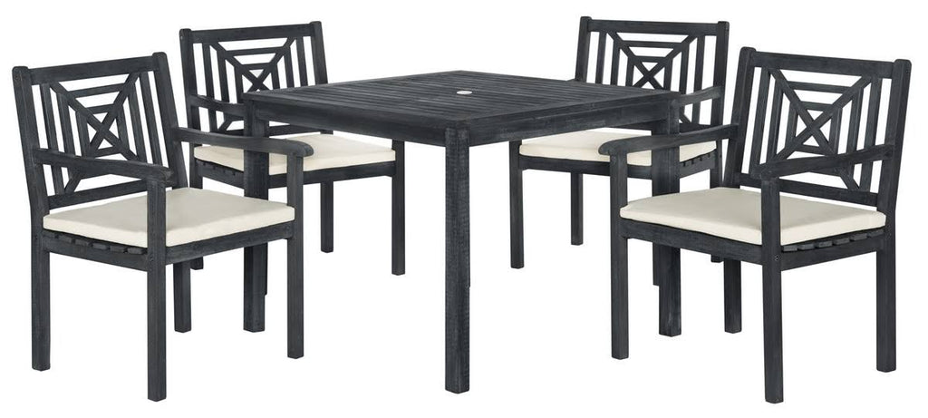 5 Piece Dark Slate Gray Dining Set E46888