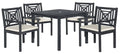 5 Piece Dark Slate Gray Dining Set E46888