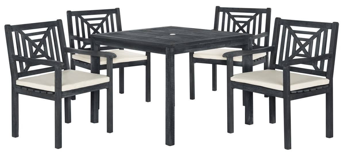 5 Piece Dark Slate Gray Dining Set E46888