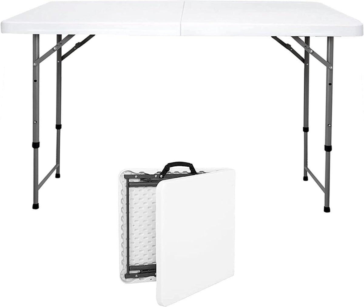 4 ft Folding Plastic Table White C28070