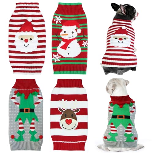 4 Pack Dog Christmas Sweater D72937