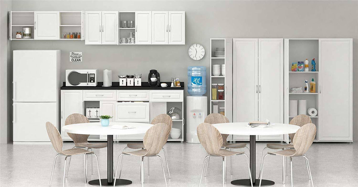 White Stipple Wall Cabinet X5377