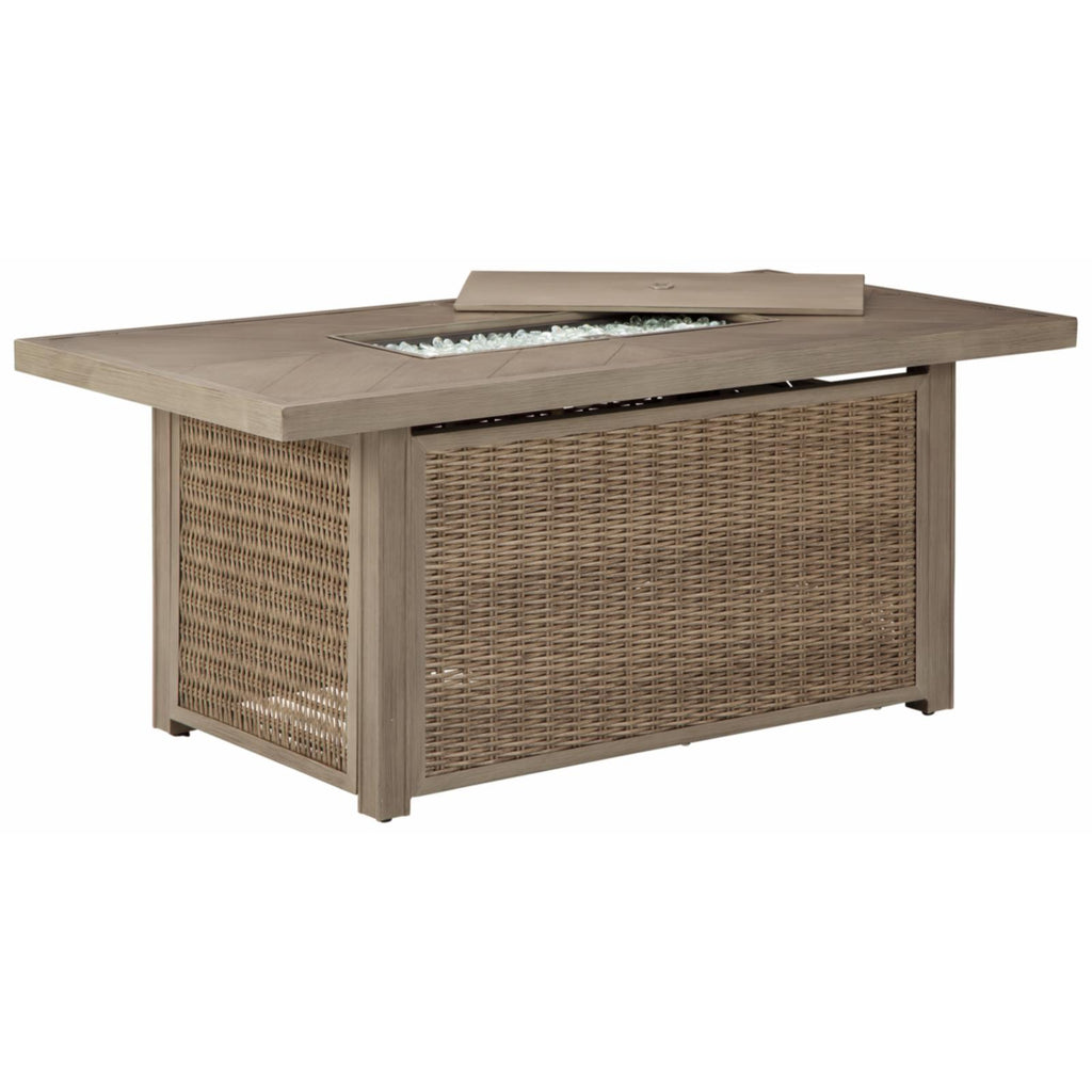 Rectangular Fire Pit Table in Beige G7576