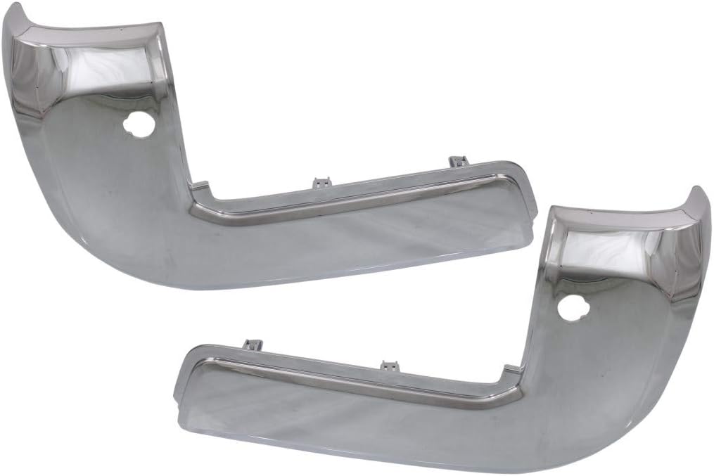 Chrome Plastic Rear Bumper End Cap Pair for Toyota Tacoma 2016-2020 W936