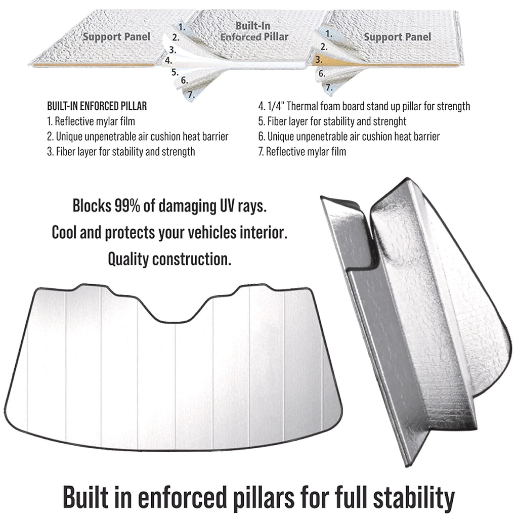 Windshield Sun Shade 54"x 27.5" O2343