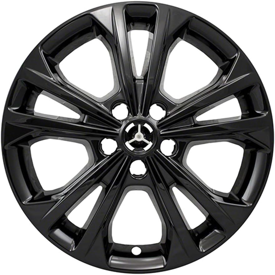 Black 17" 5 Double Spoke Wheel Skins Set of 4 Y573541