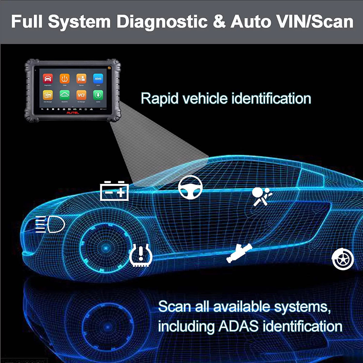 2022 Full System Diagnostic Tool OBD2 Scanner M8660