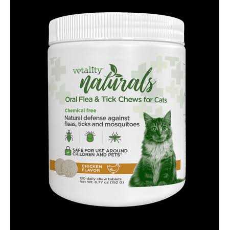 Oral Flea & Tick Chews for Cats 120 ct O800