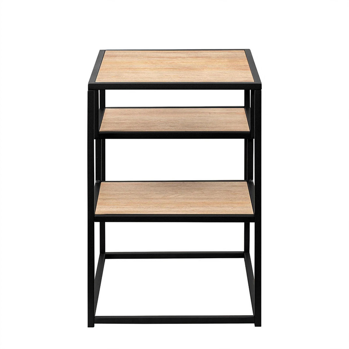 16" Metal and Wood Side Table R90841