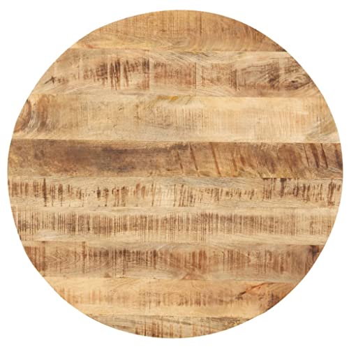 Solid Reclaimed Wood Round Table Top 15.7" E93551