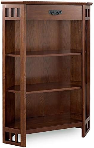3 Shelf Corner Bookcase in Mission Oak T48245