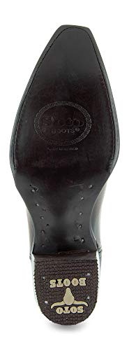 Tan Genuine Leather Snip Toe Cowboy Boots X516717