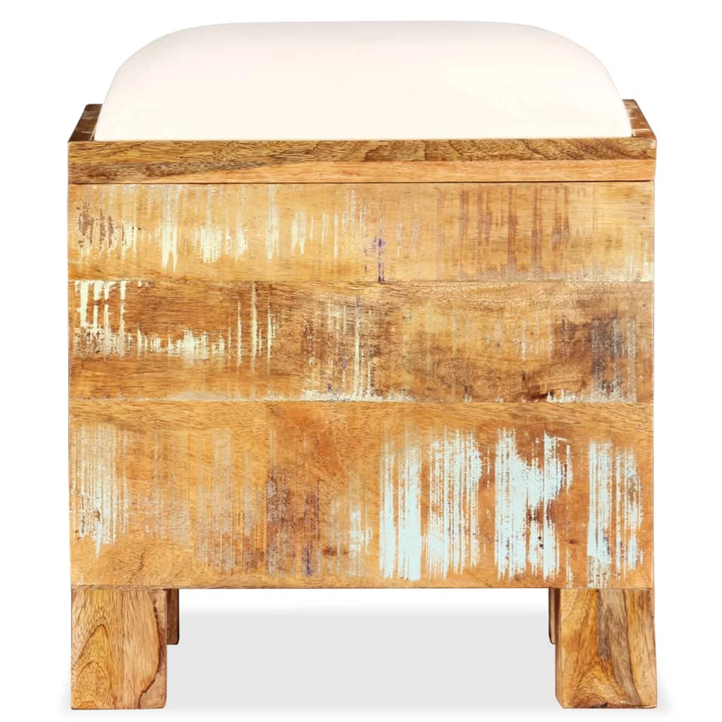 Storage Bench Solid Reclaimed Wood Q936