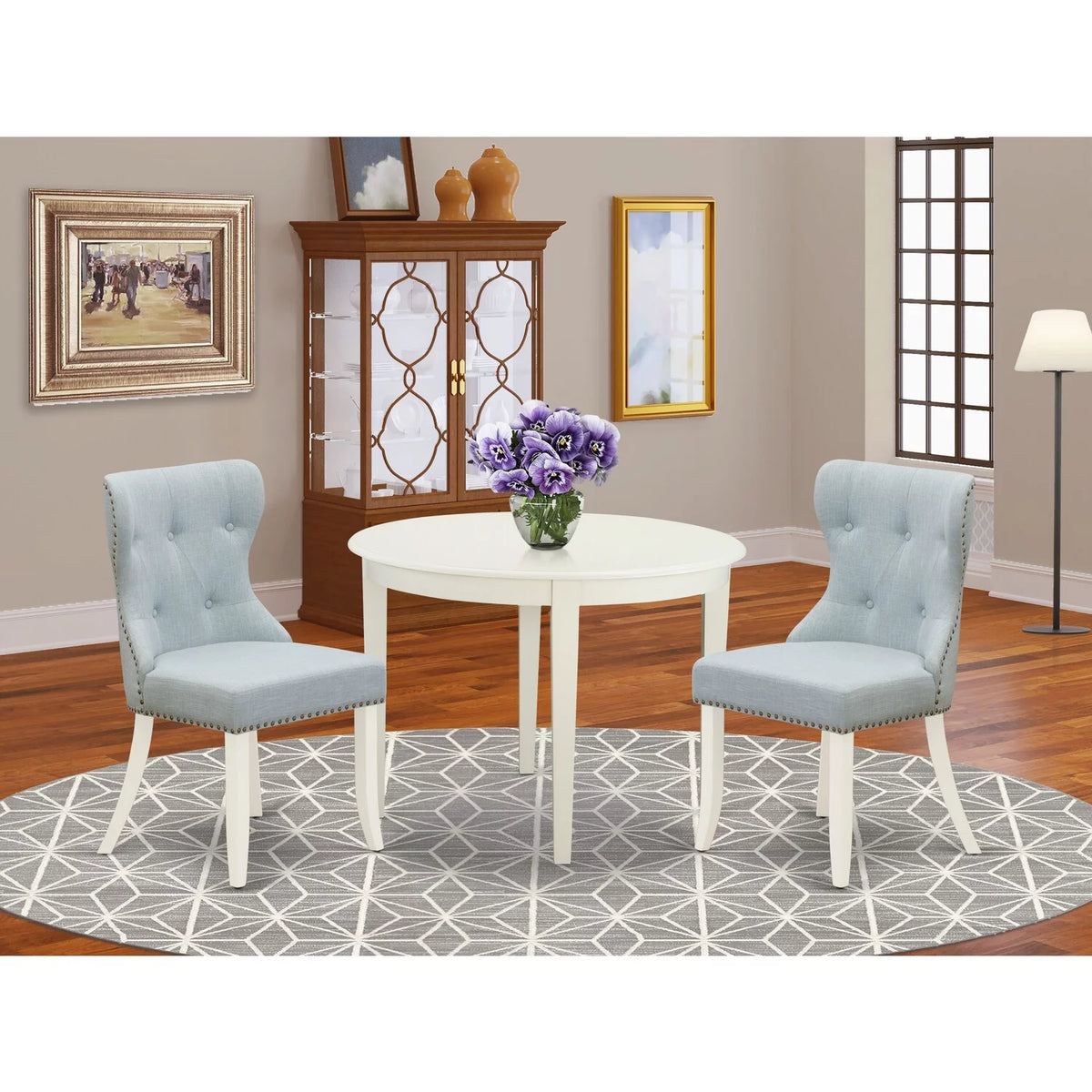3-piece Wood Dining Table Set G12048