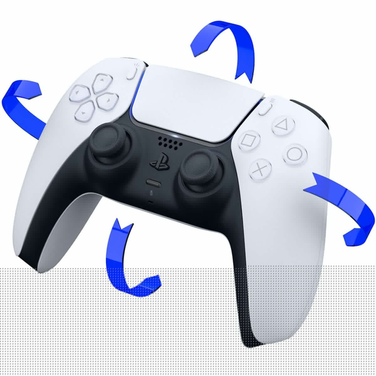 White and Midnight Black PlayStation 5 Disc Edition with Two Controllers E741776