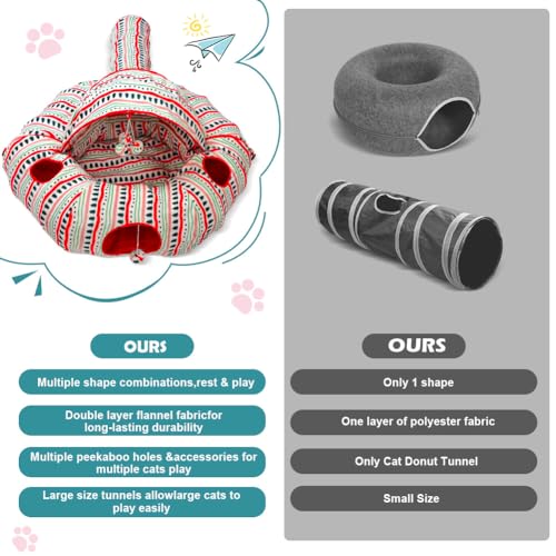 Plush Cat Tunnel Bed Z2717