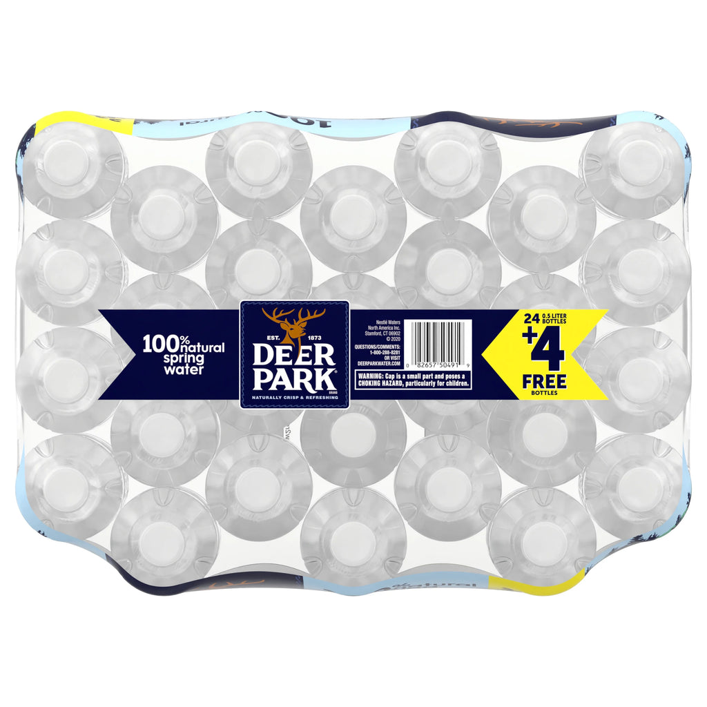 16.9-ounce Spring Water, 28 Bottles X847