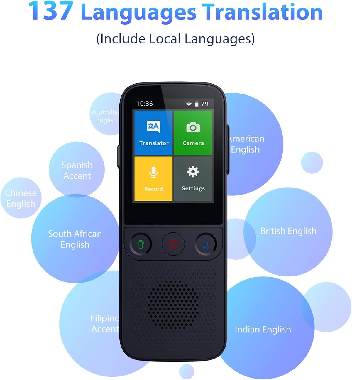Two Way Real Time WiFi Translator Device Pack of 2 J1412
