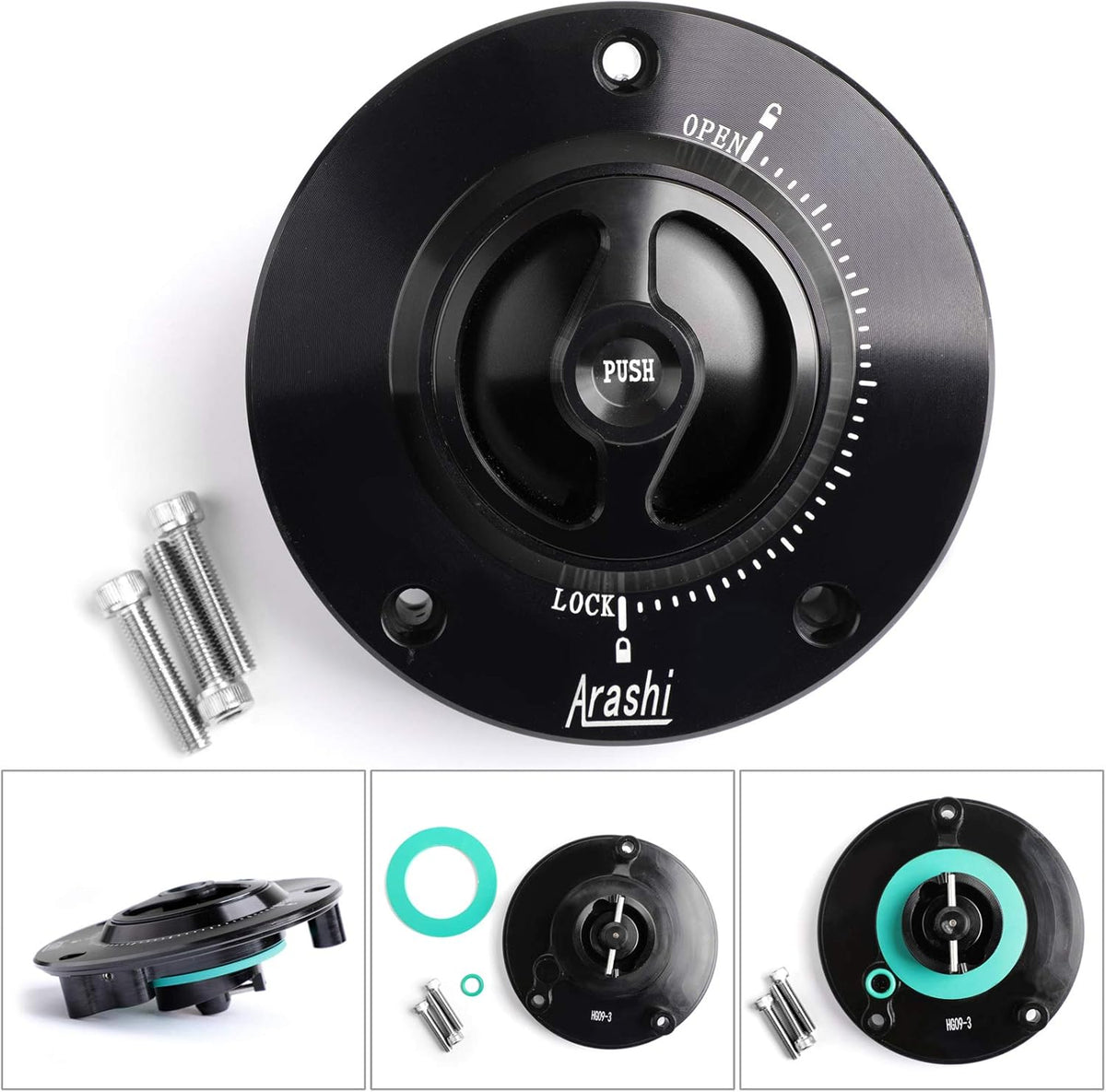 CNC Keyless Fuel Gas Tank Cap For SUZUKI GSXR 600/750/1000 GSR 600/750 J9069