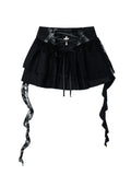 Vintage Gothic Lace Irregular Skirt R35380