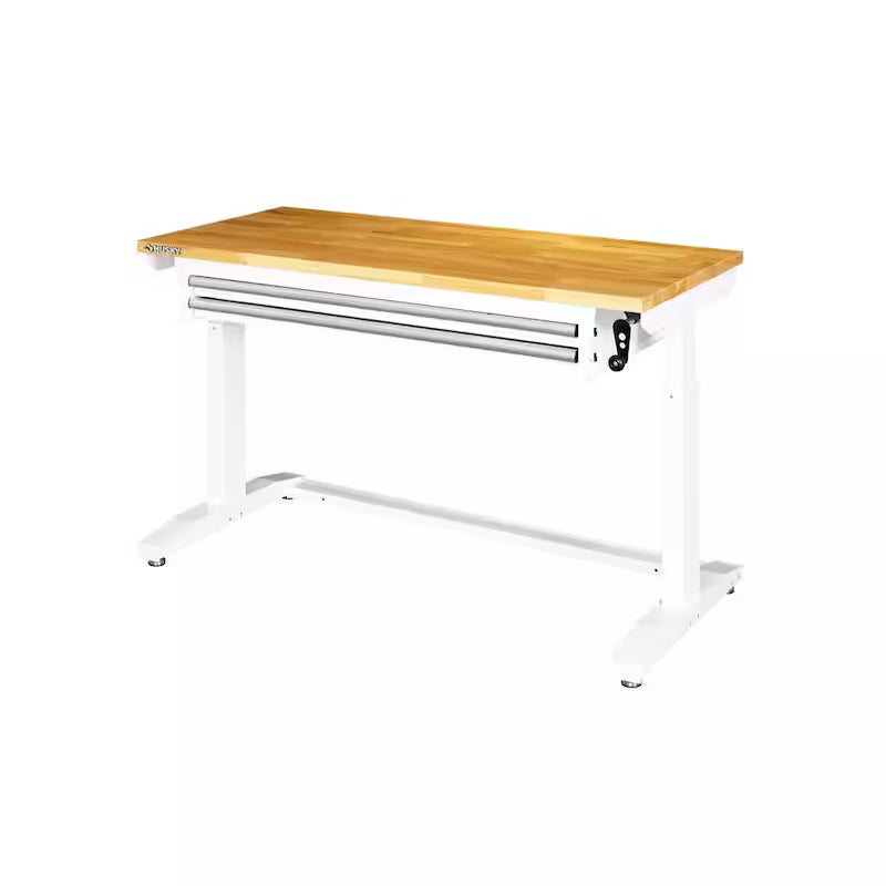 Adjustable Height Table, White G166734