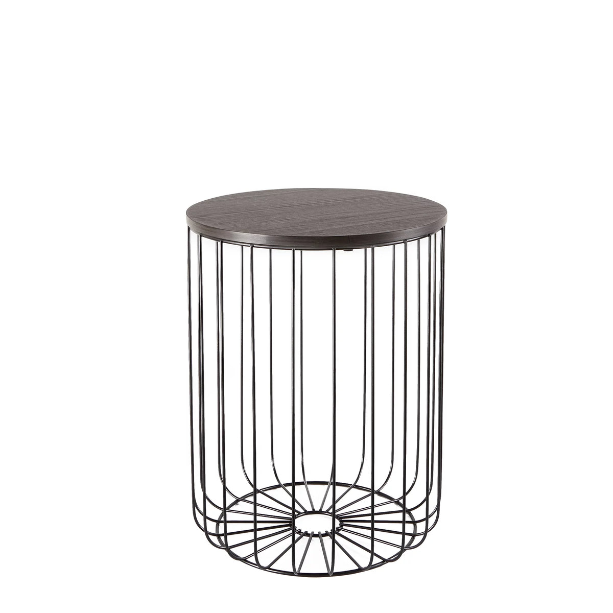 Set of 2 Walnut Finish Nesting Tables P574700