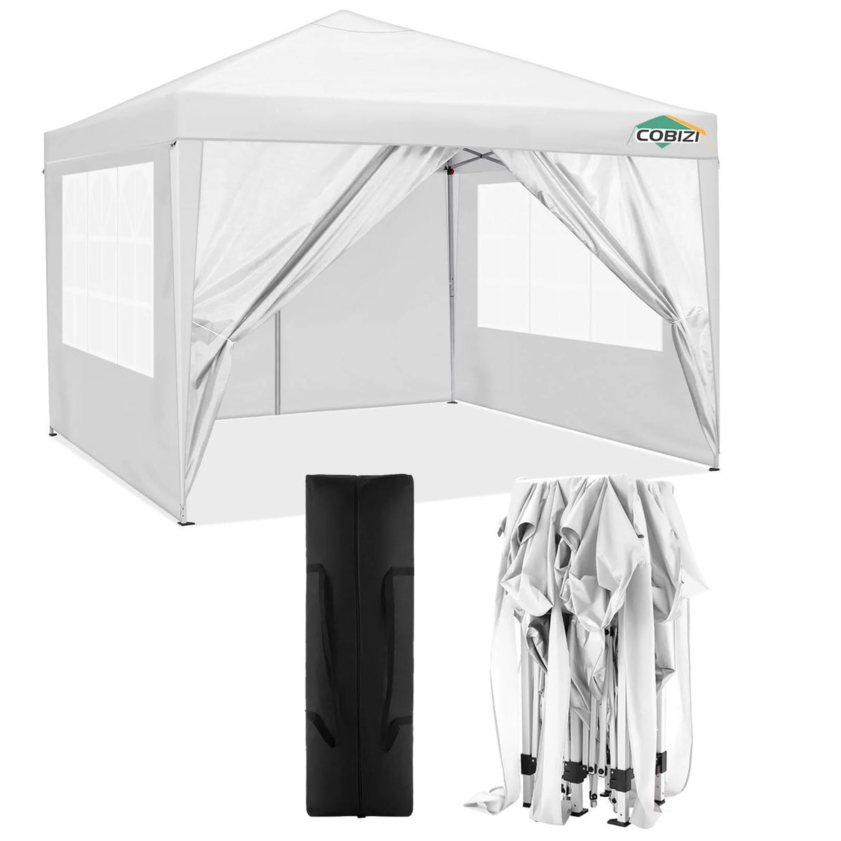 10x20 Pop up Canopy Tent with 6 Removable Sidewalls L6330
