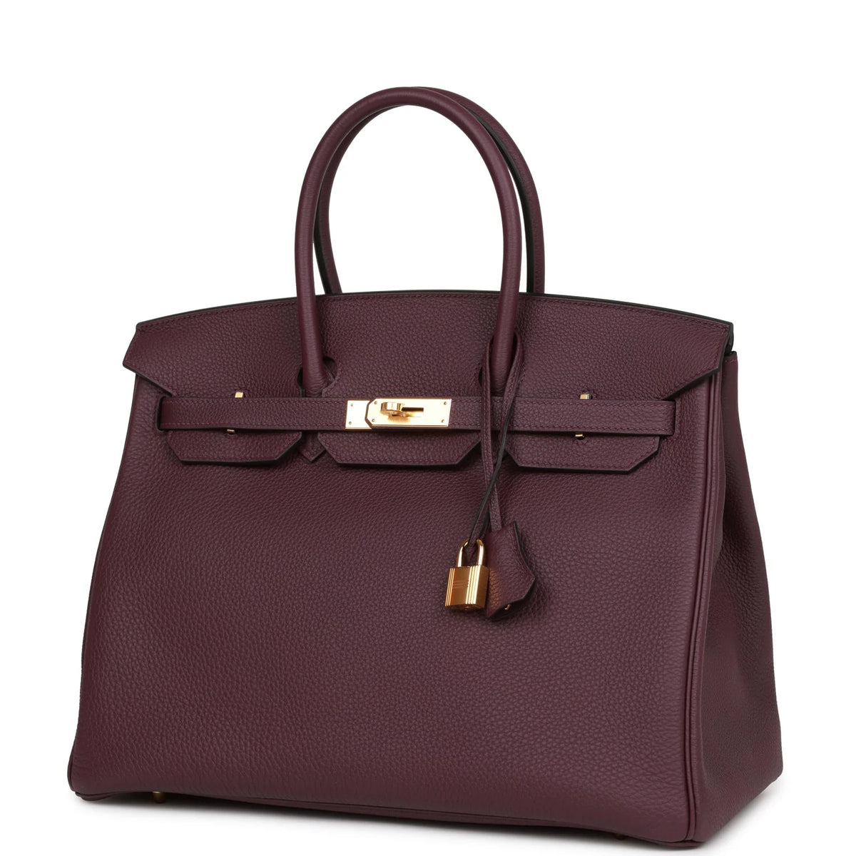 Cassis Togo Leather Handbag A1293