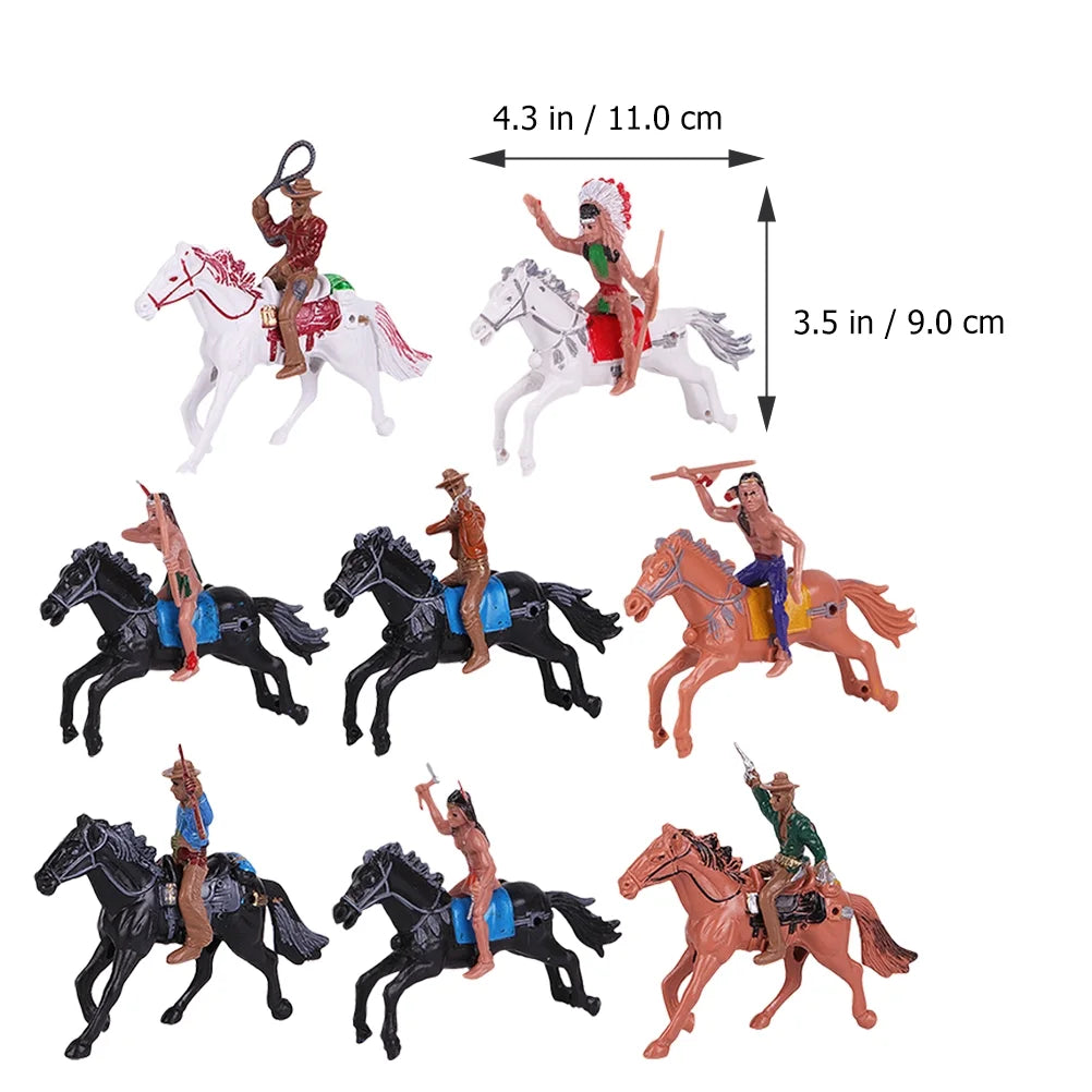 Indian Toys Soldier Figure Playset Miniature Figurines Educational Science Figurine Historical Wild X6913