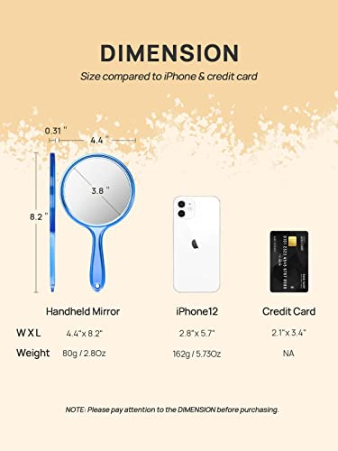 Double-Sided Handheld 1X/3X Magnifying Hand Mirror Z5889