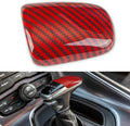 Red Carbon Fiber Gear Shift Knob Cover Trim D90644