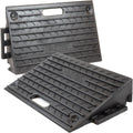 4 Inch Driveway Curb Ramp Pack of 2, Heavy Duty Rubber Ramps G7559