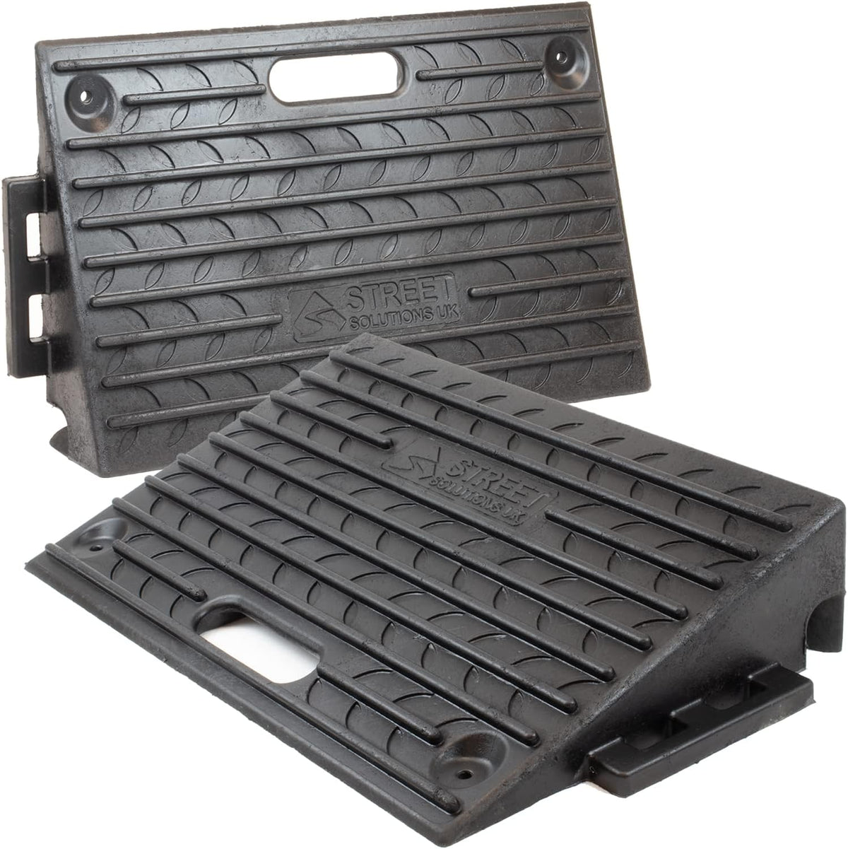 4 Inch Driveway Curb Ramp Pack of 2, Heavy Duty Rubber Ramps G7559